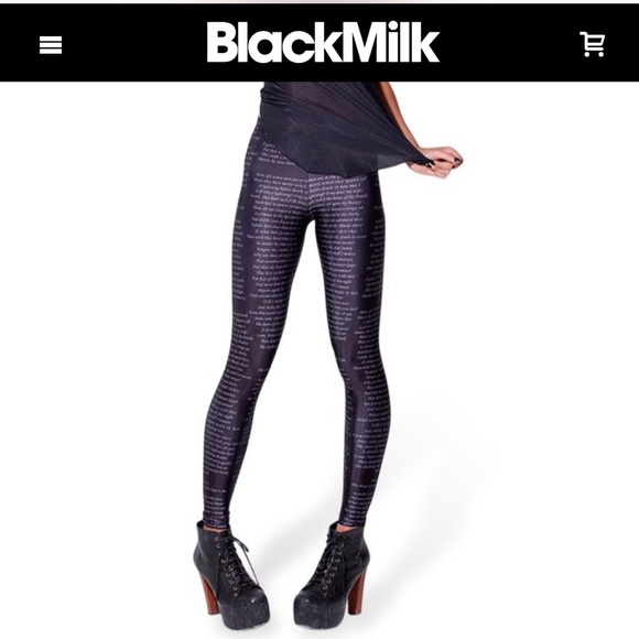 Blackmilk Pants - 🖋🖤Romeo & Juliet Leggings📖
